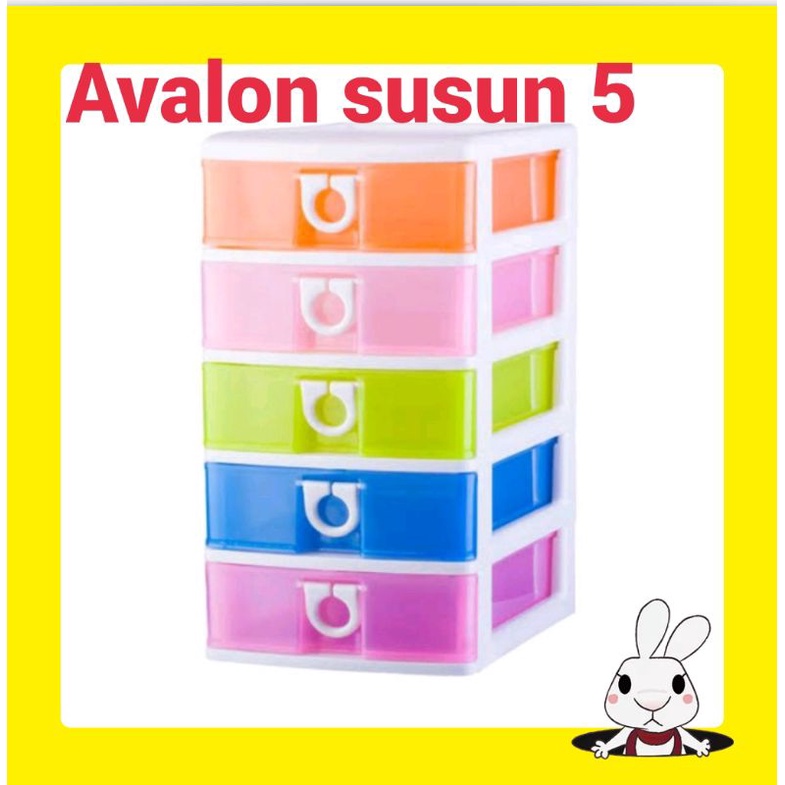 Rak Container/Kontainer Laci Jumbo Large, Avalon, Susun 5