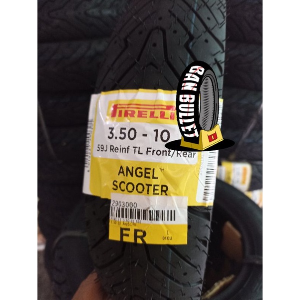 Ban Vespa Pirelli Angel scooter - 3.50-10 for Vespa PX Series, Vespa Excel dan all Vespa Ring 10, Mo