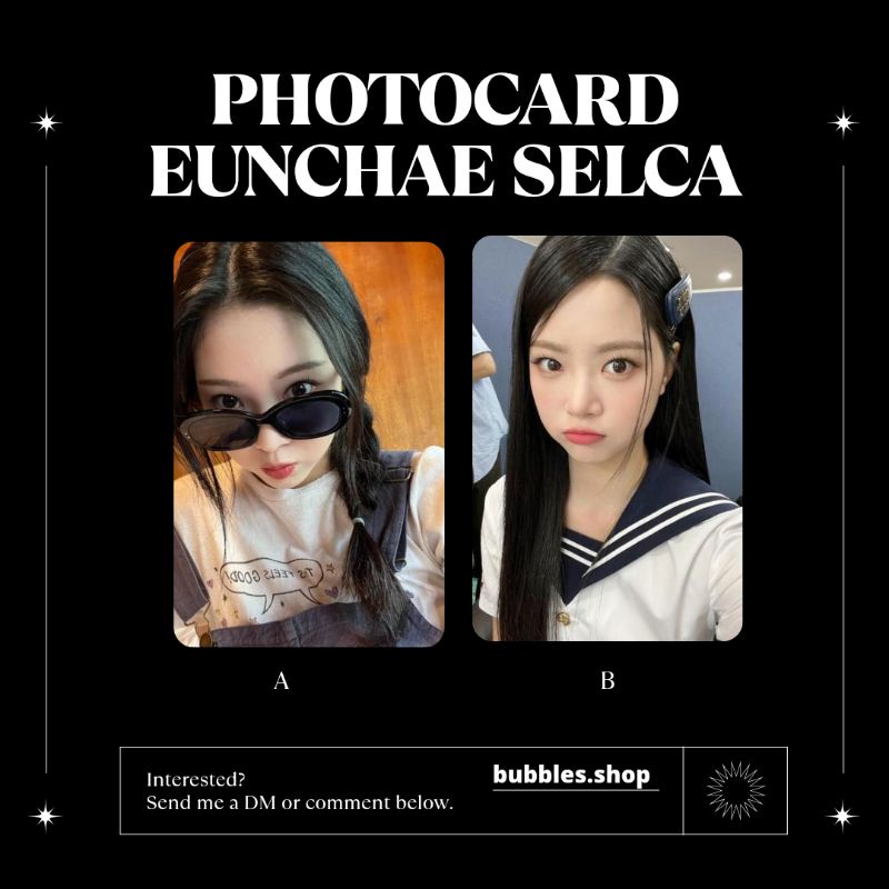 PHOTOCARD UNOFFICIAL EUNCHAE LE SSERAFIM SELCA