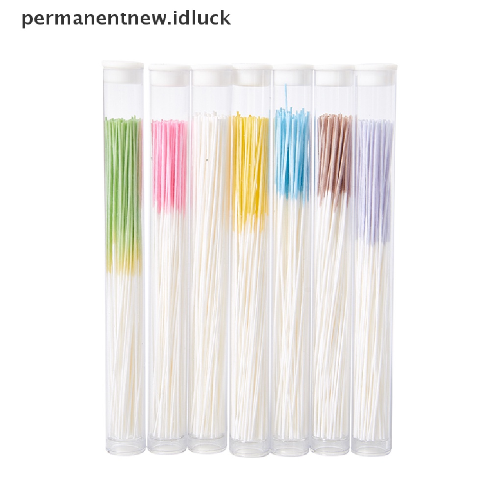 [luckypermanentnew] 60 /70 /160Pcs Set Pembersih Telinga Rumput Kertas Floss Ear Hole Aftercare Tools [ID]