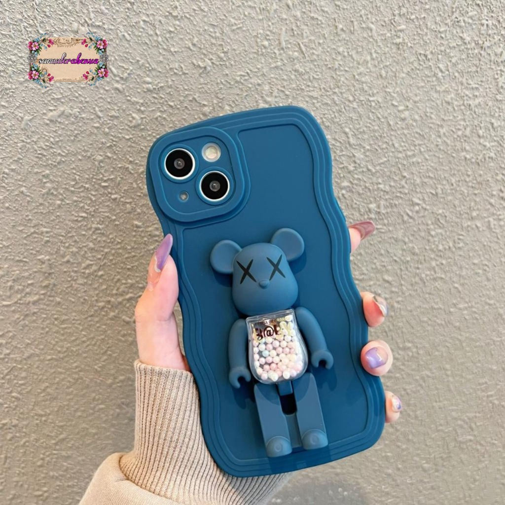BK SOFTCASE SILIKON WAVE WAVY GELOMBANG WARNA STAND 3D KARAKTER FOR VIVO Y35 2022 Y51 2020 Y53S Y53 Y75 5G Y55 5G T1 Y50 Y30 Y30I Y83 Y91 Y95 Y93 SB4632