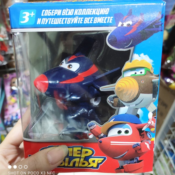 Mainan Figure Super Wings Pesawat Mainan Robot Transformers Superwing