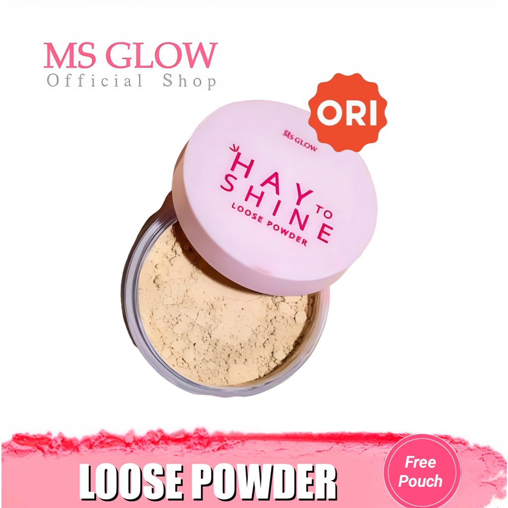 Bedak Tabur Ms Glow Loose Powder / Ivory Natural Oily to Matte