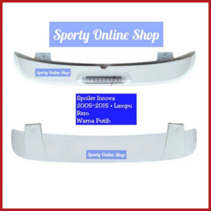 Spoiler Sayap Mobil Innova 2005-2015 + Lampu Rem