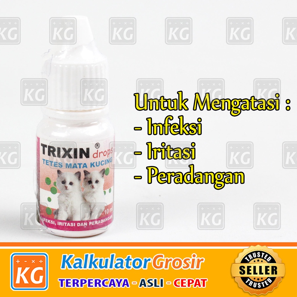 Trixin Cat Tetes Mata Kucing Obat Sakit Mata Kucing Iritasi Belekan Dan Hidung Meler Infeksi Merah