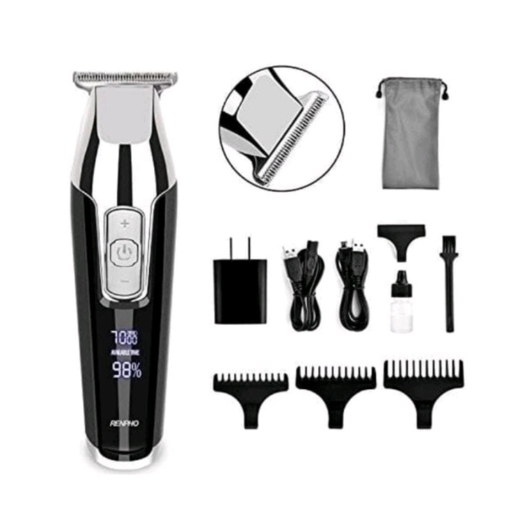 KEMEI 5027 ORIGINAL - ALAT MESIN CUKUR RAMBUT CAS TRIMMER KM5027 KM-5027 LCD DIGITAL