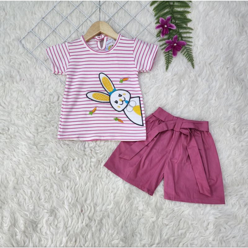 Baju anak perempuan Set Celana Rabbit