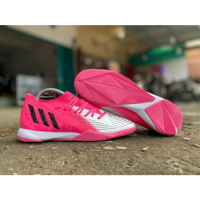 FUTSAL ADIDAS PREDATOR EDGE.3 LZ IN - SOLAR PINK BLACK WHITE