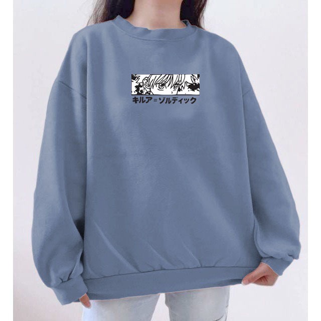Sweatershirt Crewneck Wanita Pria Terbaru Japanese HUNTER X HUNTER Gaya Remaja L XL XXL