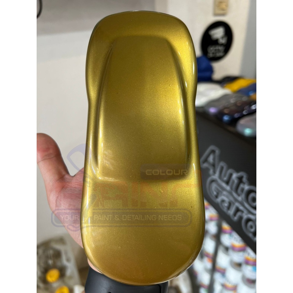 Cat PU SPARKLING GOLD Velg Colour 1 LITER | Sample Warna Diton Premium 9223