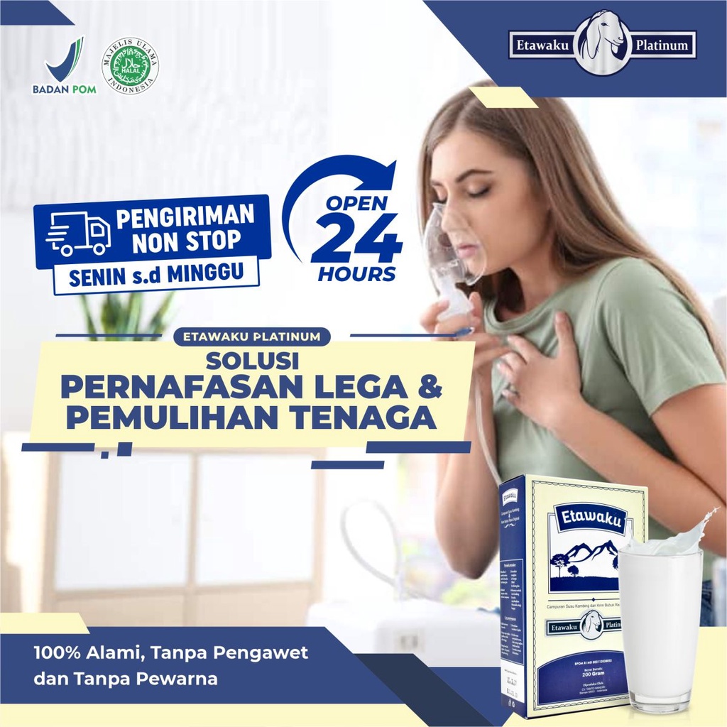 

SUSU KAMBING ETAWAKU PLATINUM BUBUK FULL CREAM ORIGINAL MURNI RENDAH GULA KRIMER NABATI 200gr / SUSU KAMBING ETAWA / SUSU KAMBING BUBUK