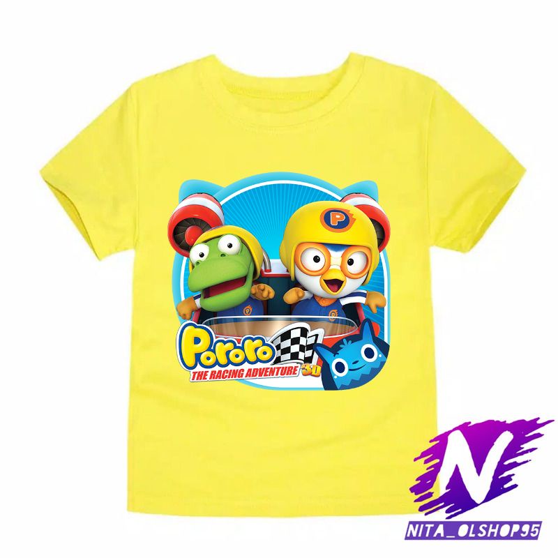 kaos anak pororo racing adventure