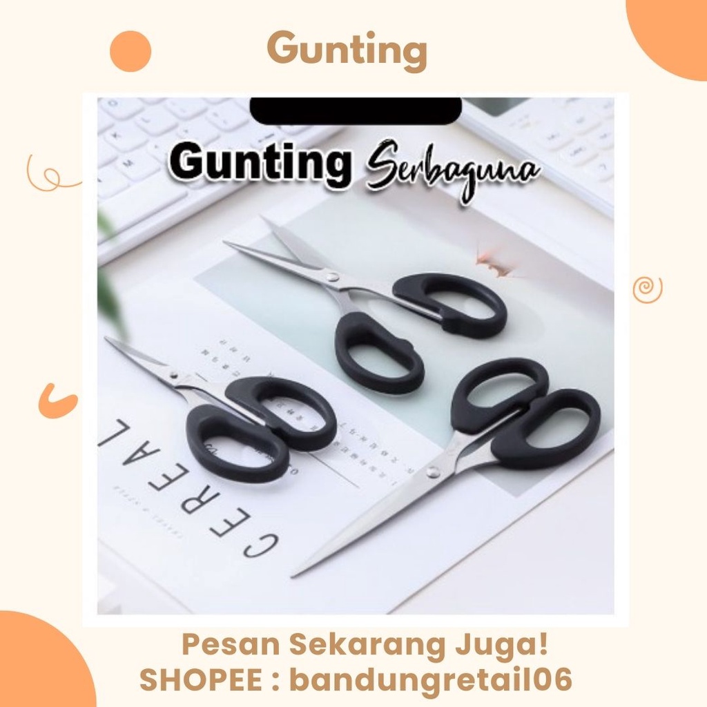 

Gunting Stainless Gunting Dan Pemotong Kertas Serbaguna Scissors BISA GOSEND BANDUNG