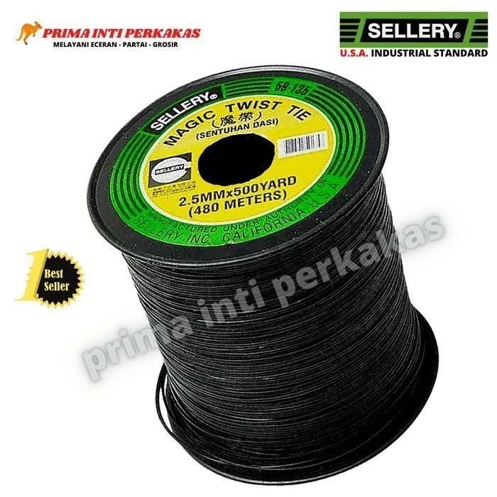 

Holder Pengikat Magic Twist Tie 480M Hitam Sellery 59-135