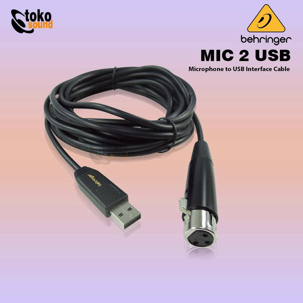 Behringer Mic2USB XLR to USB Interface Cable