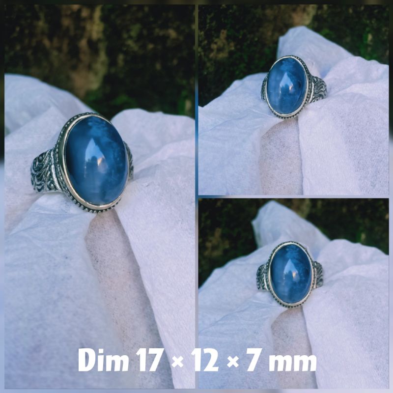 cincin akik batu suji asli / cincin akik batu pandan suji asli