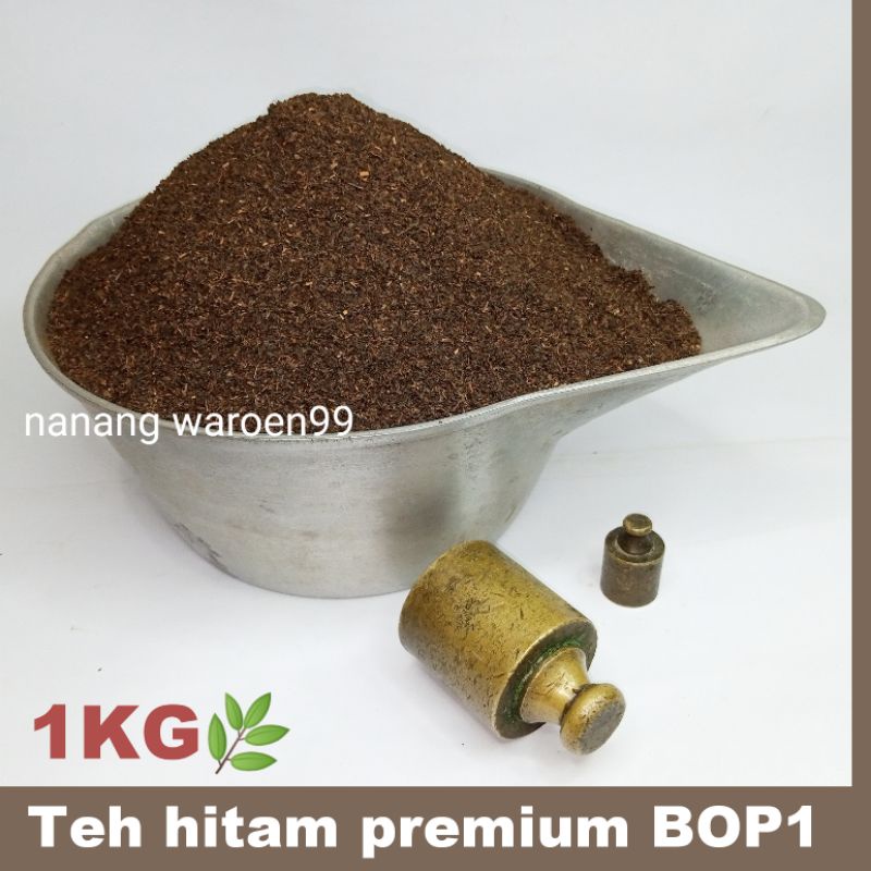 

BLACK TEA TEH HITAM BUBUK PREMIUM BOP1 TAMBI WONOSOBO SEDUHAN CEPAT WARNA PEKAT NETTO 1KG