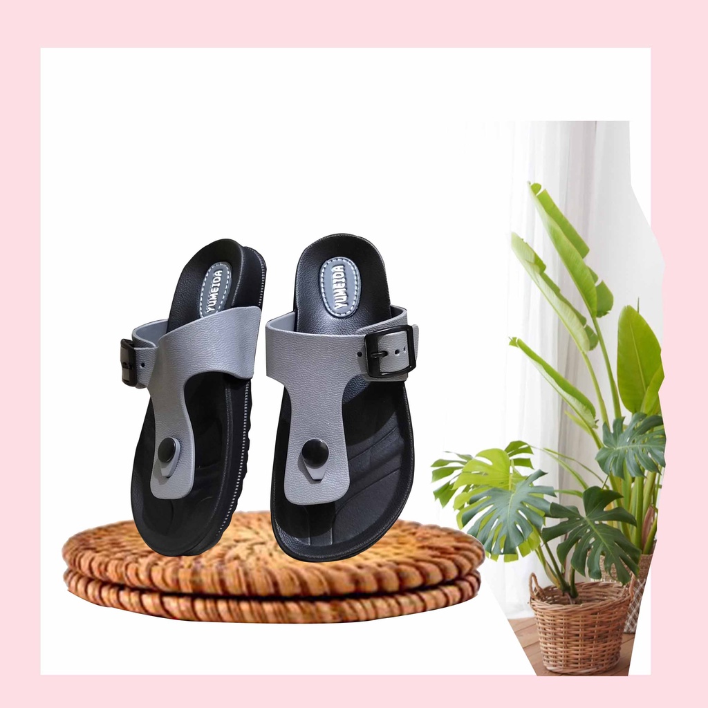 Sepasang Sandal Anak Laki laki Bahan Karet Anti Slip