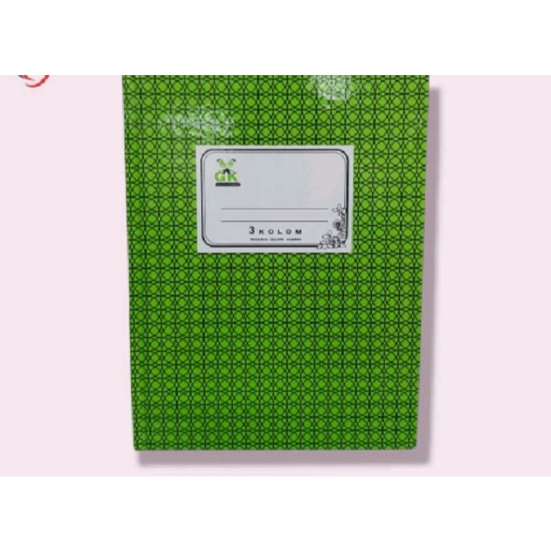 

5 Pcs (1 Pak) Buku Kas Kwarto 100 Gelatik Kembar Hard Cover 3 Kolom