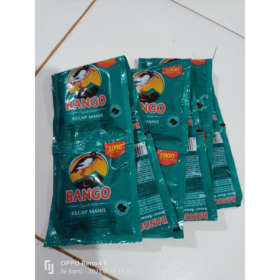 

Kecap Manis Bango ---> 1rtg (Isi 12 x 19ml)