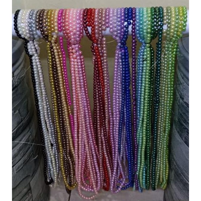 Mutiara berat sintetis 6mm payet mute