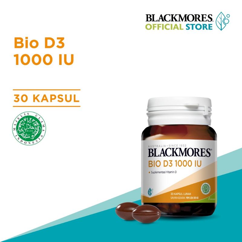BLACKMORES VITAMIN BIO D3 1000 IU 30 Kapsul