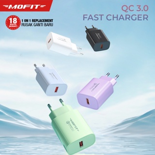MOFIT MQ10 - Quick Charge 3.0 USB Wall Charger Fast Charging - Hitam