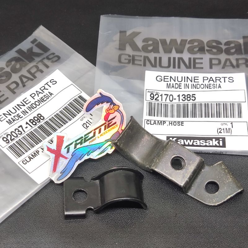 Klem Breket Selang Kabel Rem Depan Ninja R SS Original Kawasaki