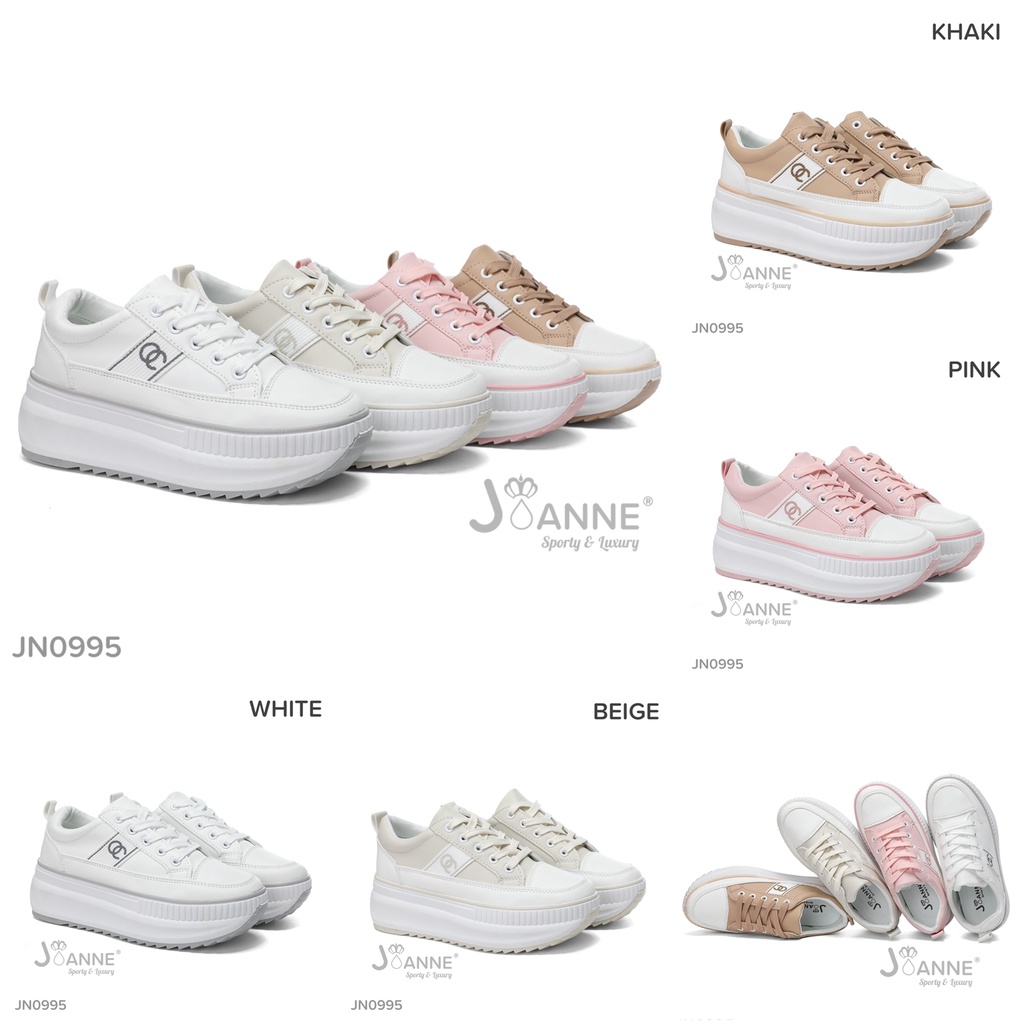 JOANNE Highsole Sneakers Shoes #JN0995 ORIGINAL