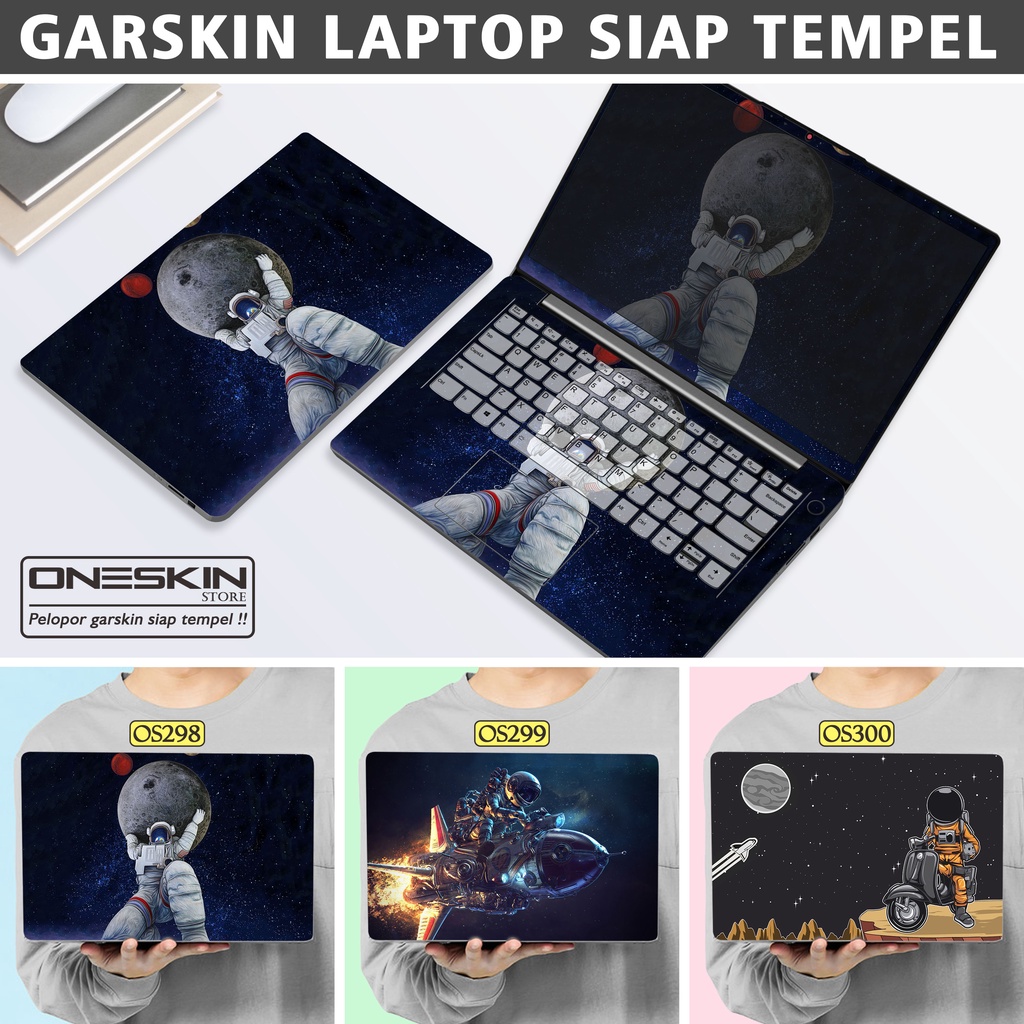 Garskin Sticker Laptop Protector Macbook Full Body Bottom Bezel Palmrest Skin Cartoon Space