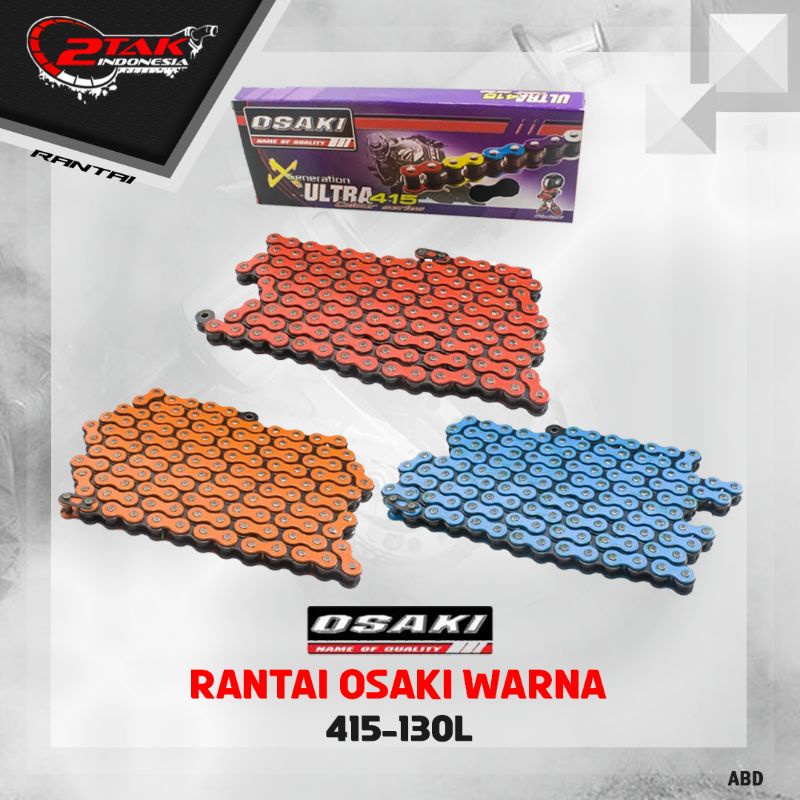 RANTAI OSAKI 428-130 WARNA MERAH YELLOW BIRU