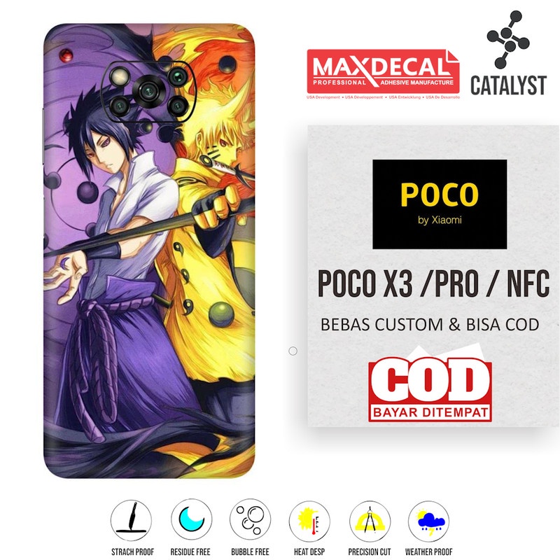 Garskin Skin Fullbody POCO X3 PRO NFC GUNDAM Bisa CUSTOM - KODE WPG3