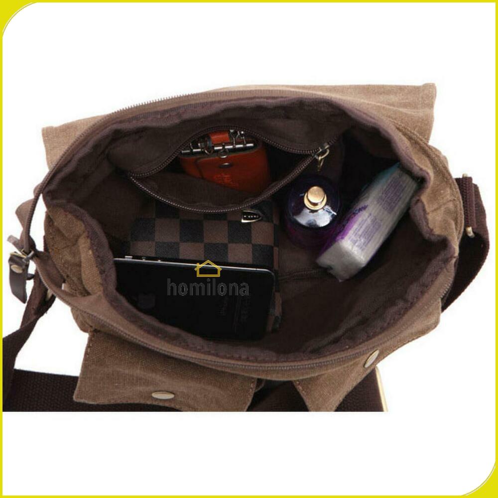 Rhodey Tas Selempang Messenger Bag Bahan Kanvas - 1008