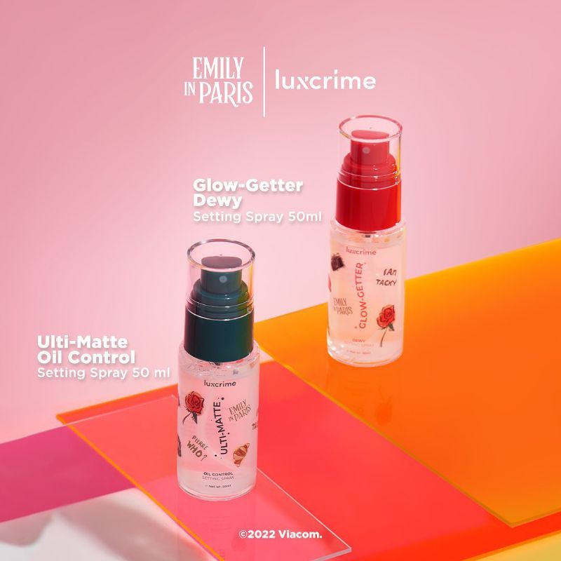 EMILY IN PARIS (GOSEND/COD) LUXCRIME ULTI-MATTE OIL CONTROL SPRAY | GLOW-GETTER DEWY SETTING SPRAY MIST