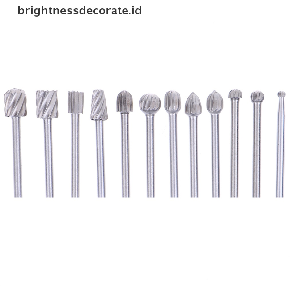 [Birth] 20pcs Tungsten Carbide Rotary Point Burr Die Grinder Shank Set 3 * 40mm [ID]