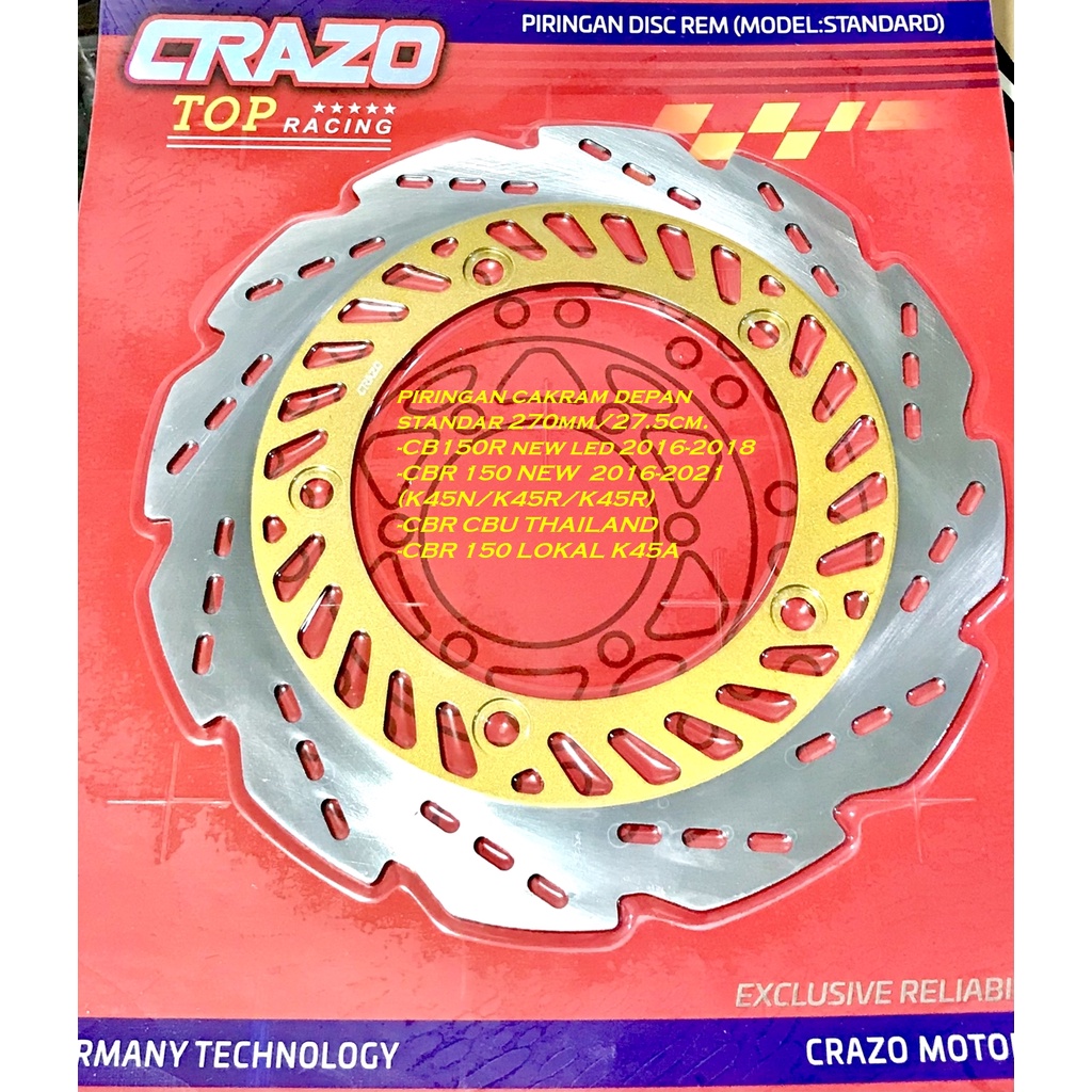 piringan cakram depan HONDA CBR NEW 150 FACELIFT - CB150R NEW LED -CBR 150 LOKAL