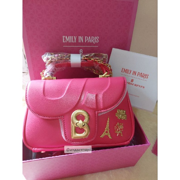 ❌SOLD❌The Emily Alma Flap Bag Le Rose by Buttonscarves (NEW)