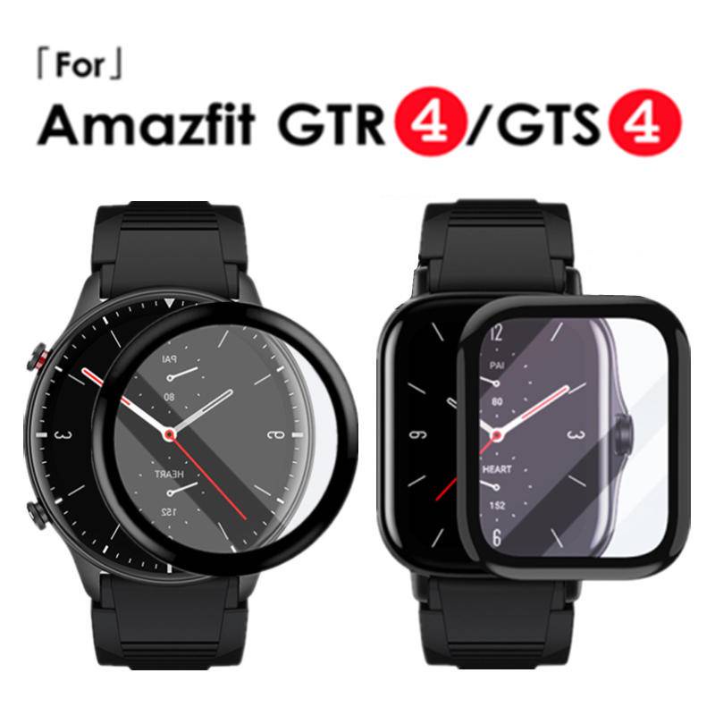 Hd Curved Edge Film Untuk Huami Amazfit Gts3 2 4 Mini GTS2 2E Pelindung Layar Anti Gores Untuk Huami Amazfit GTR2 2E GTR3 Pro Bukan Kaca