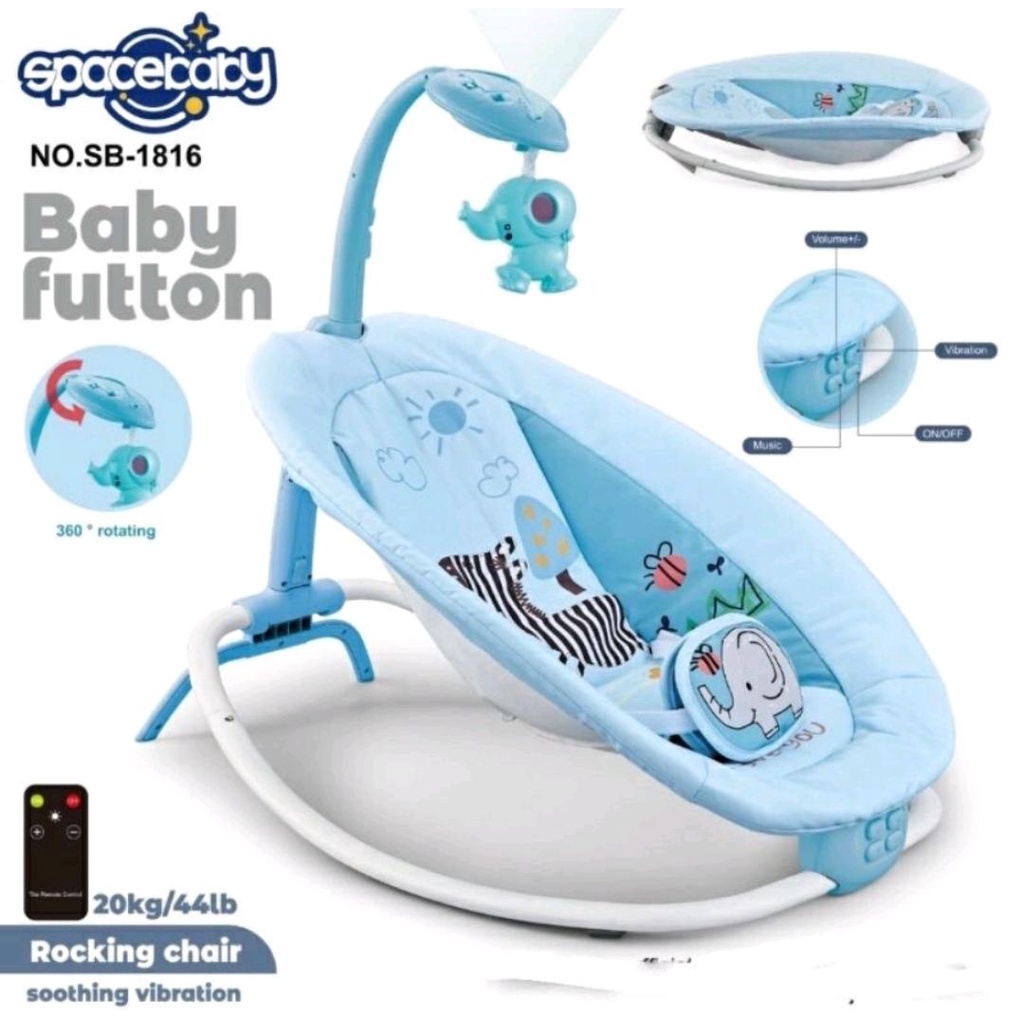 SPACEBABY FUTTON ROCKING CHAIR SB1816 / KURSI GOYANG MANUAL