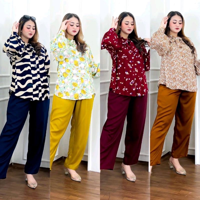 STELAN LENGAN PANJANG / ONE SET / NEW MOTIF by Celine
