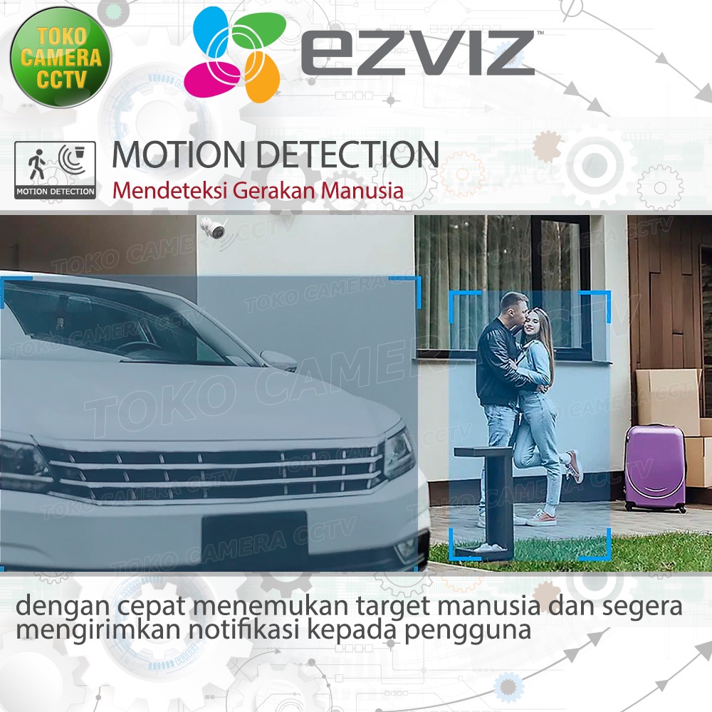 CCTV WIFI KAMERA IP CAMERA EZVIZ C3X DUAL LENS CCTV WIRELESS OUTDOOR