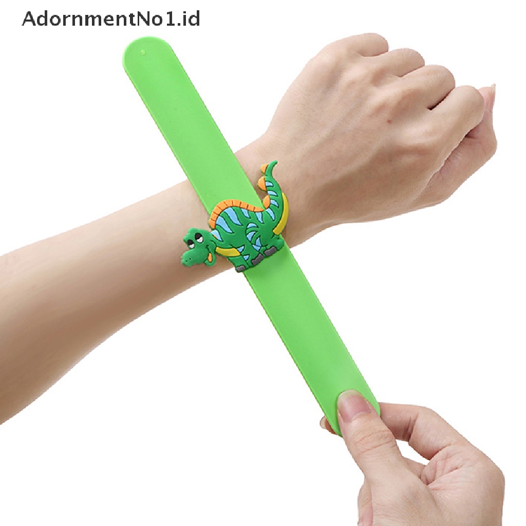 [AdornmentNo1] Dinosaurus Pesta Karet Bangle Gelang Dino Tema Dekorasi Kartun Snap Cincin Hadiah Anak Tepuk Cincin Gelang Selamat Ulang Tahun Perlengkapan Pesta [ID]