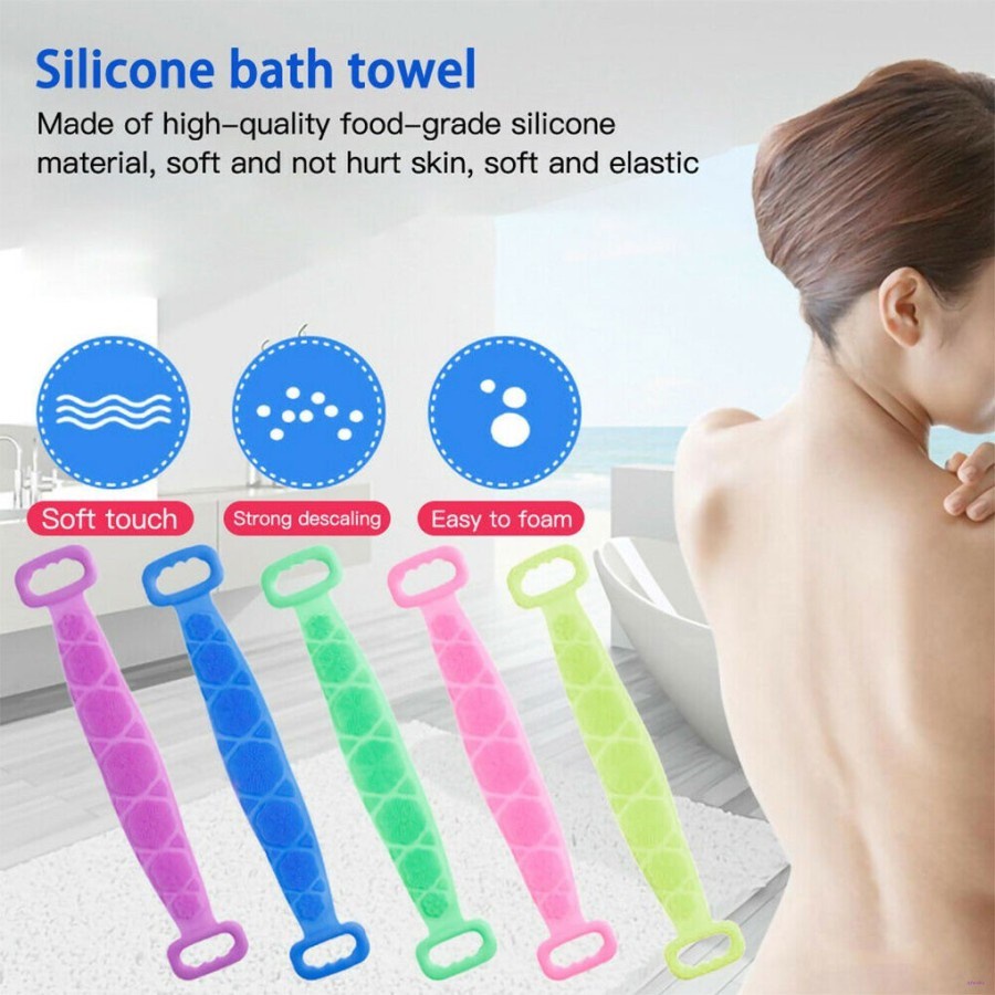 SIKAT PUNGGUNG BADAN SILICONE SCRUBBER SPONGE MANDI ALAT GOSOK PEMBERSIH DAKI