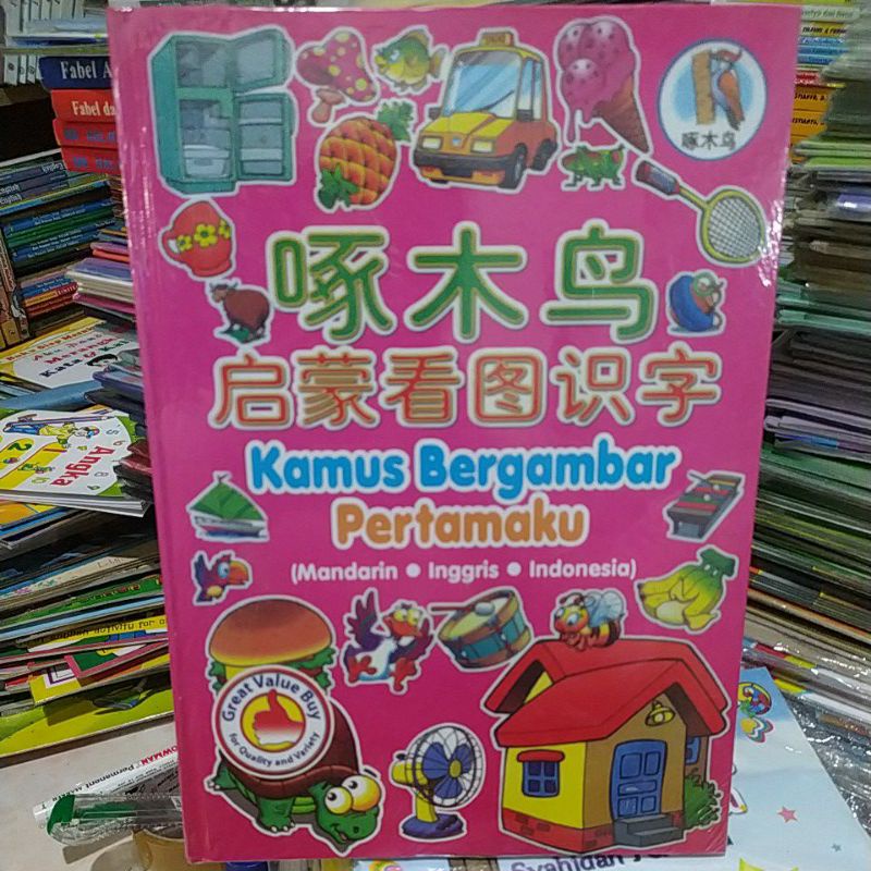 Kamus Bergambar Pertamaku (Inggris Indonesia Mandarin)