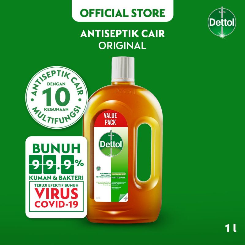 dettol 1 liter Desinfektan anti kuman