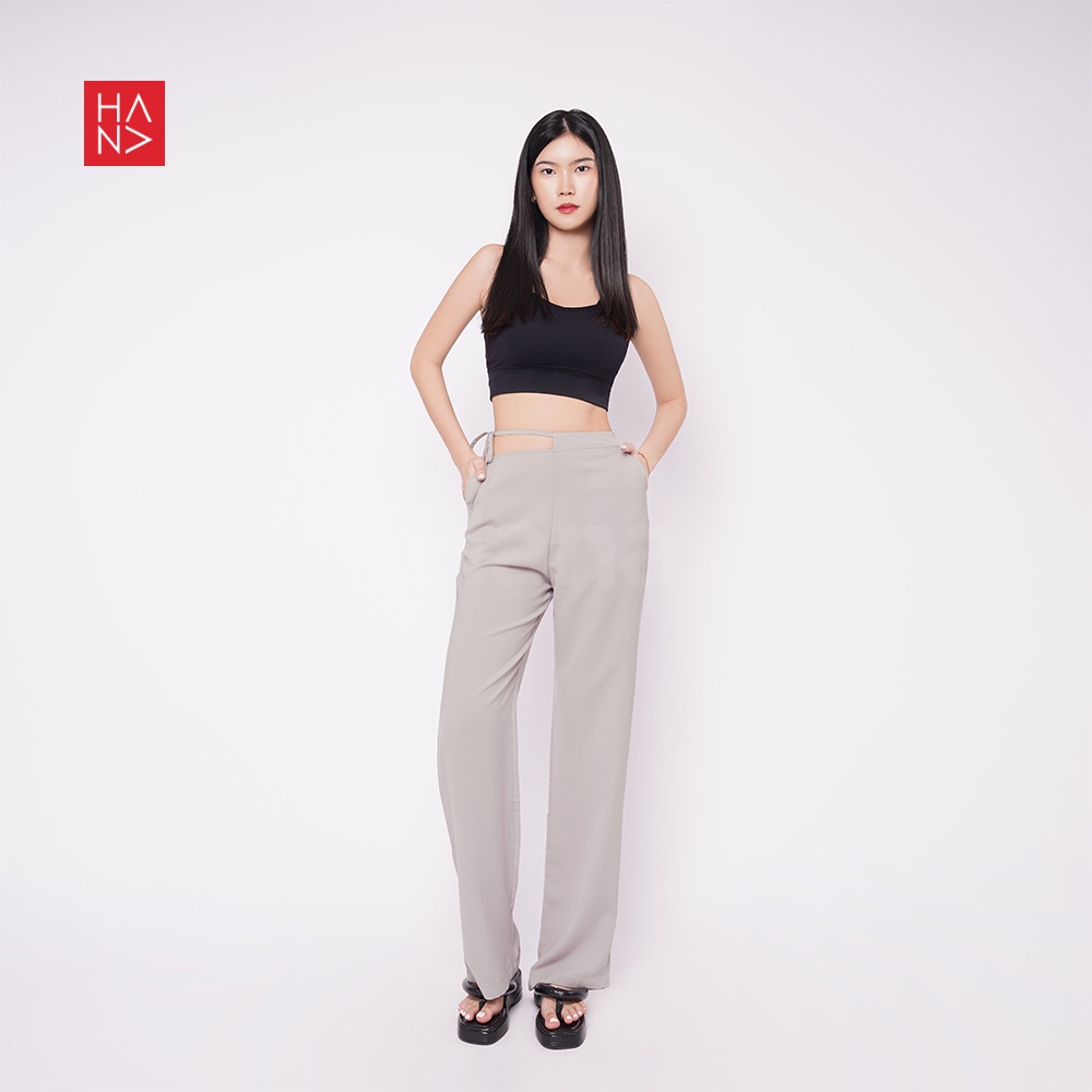 HanaFashion JKT - Biena Loose Pants with Rope Celana Panjang Wanita - LP126