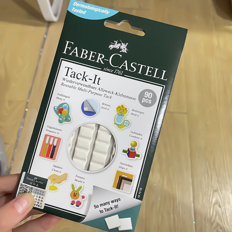 Tack It Faber Castell isi 90 pcs perekat multifungsi nail lem reusable