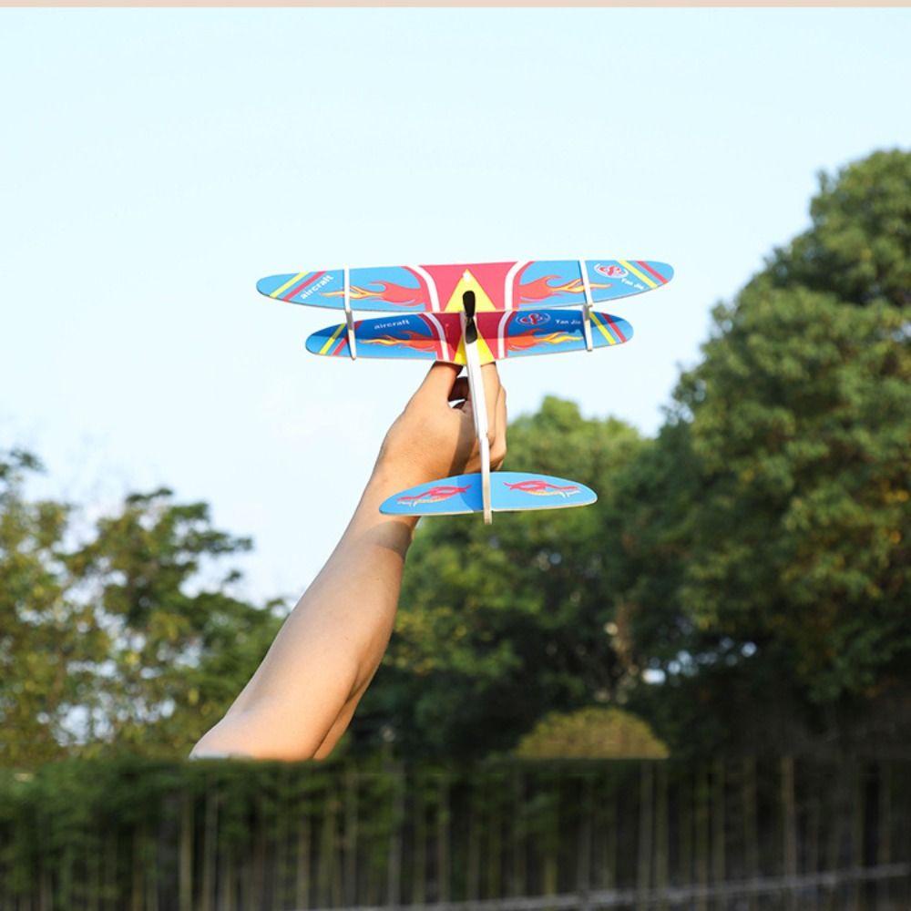 Quinton EVA Foam Pesawat Mainan Hadiah Ulang Tahun Pesawat Lucu Permainan Pesawat Model Mainan DIY Terbang Glider Launching Fly Glider Lempar Tangan Flight Glider