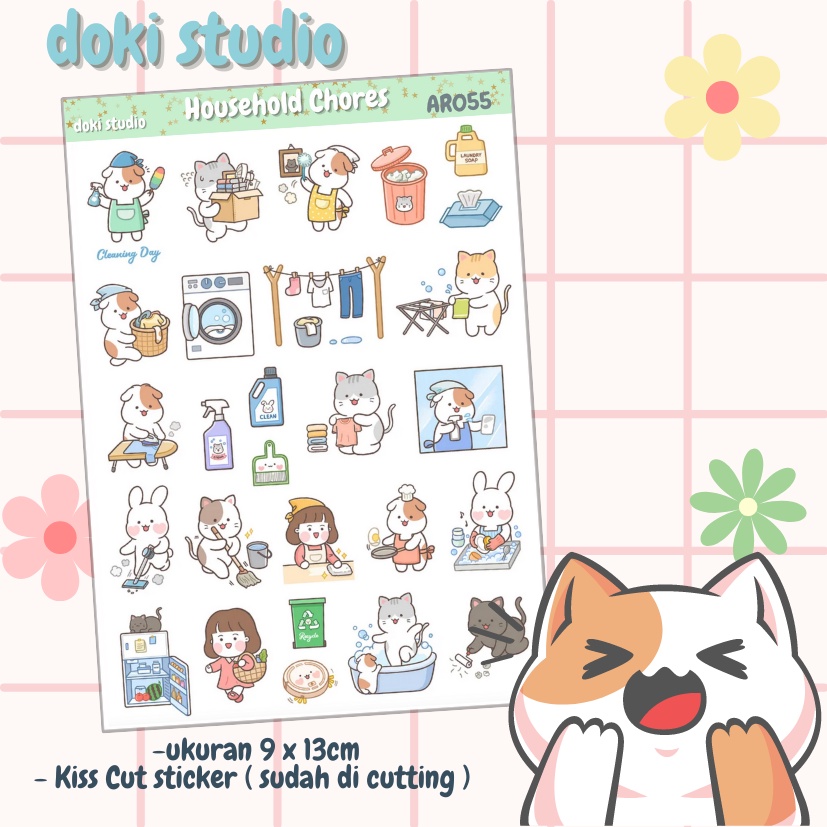 

[DOKI] Stiker Dekorasi Lucu / Sticker Journal / Stiker Aesthetic Memo Sticky Notes Journal Scrapbook Planner