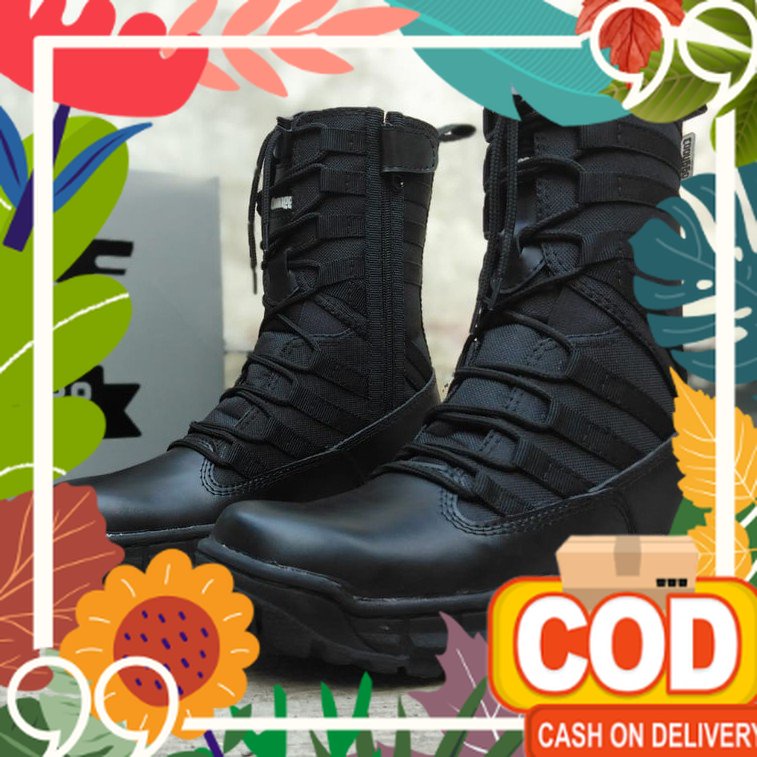 Sekolah Kuliah Kerja santai polos / Sepatu pdl boots safety pdl ninja pdl tni pdl polisi pdl securit